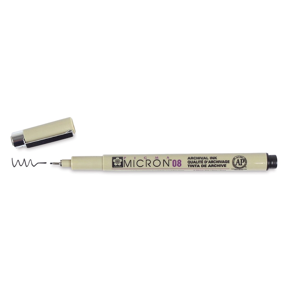 Black Micron 08 Pen